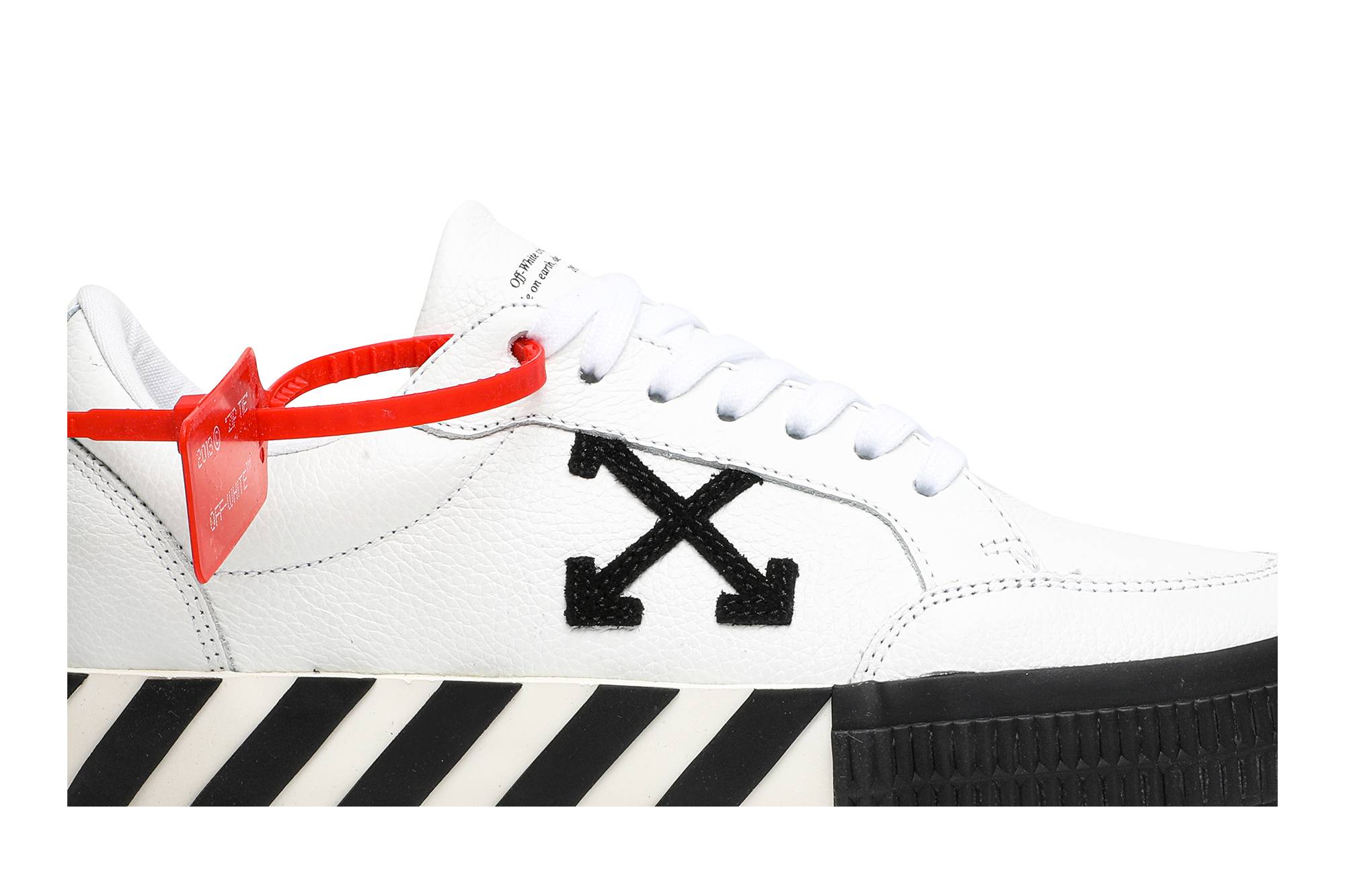 Order Off-White Vulcanized Low 'White Black' OMIA085F19D680010110