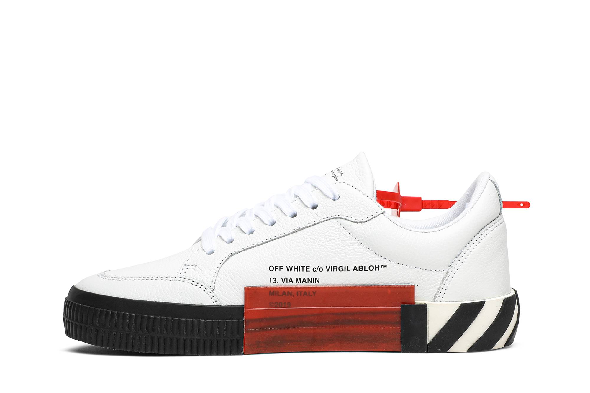 Lookbook Off-White Vulcanized Low 'White Black' OMIA085F19D680010110
