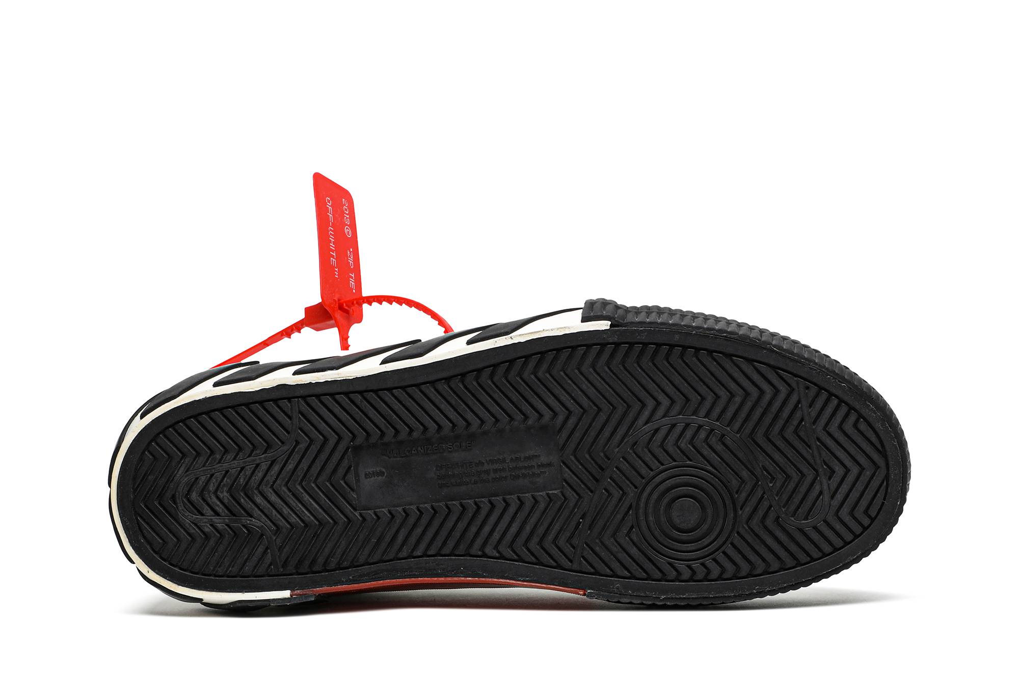 Shop Off-White Vulcanized Low 'White Black' OMIA085F19D680010110