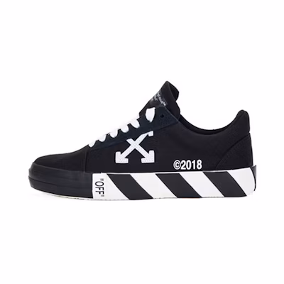 Off-White Vulcanized Striped Low Top 'Black'
