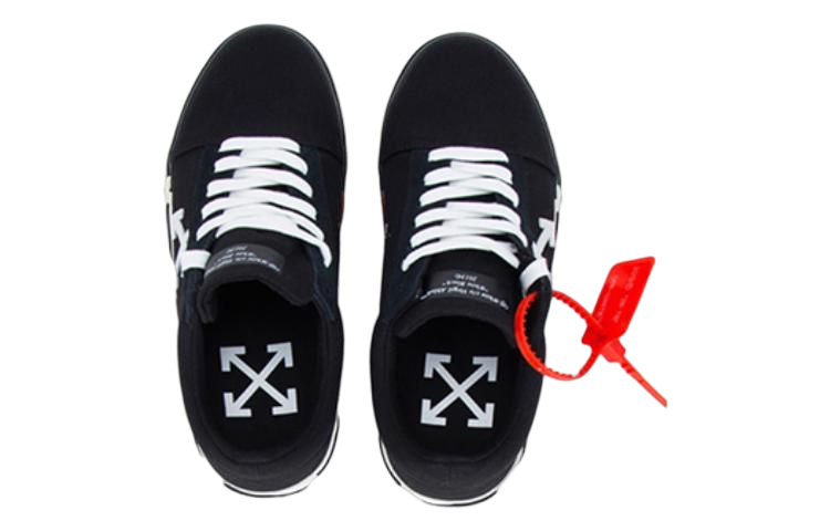 Off-White Vulcanized Striped Low Top 'Black' 圖 3