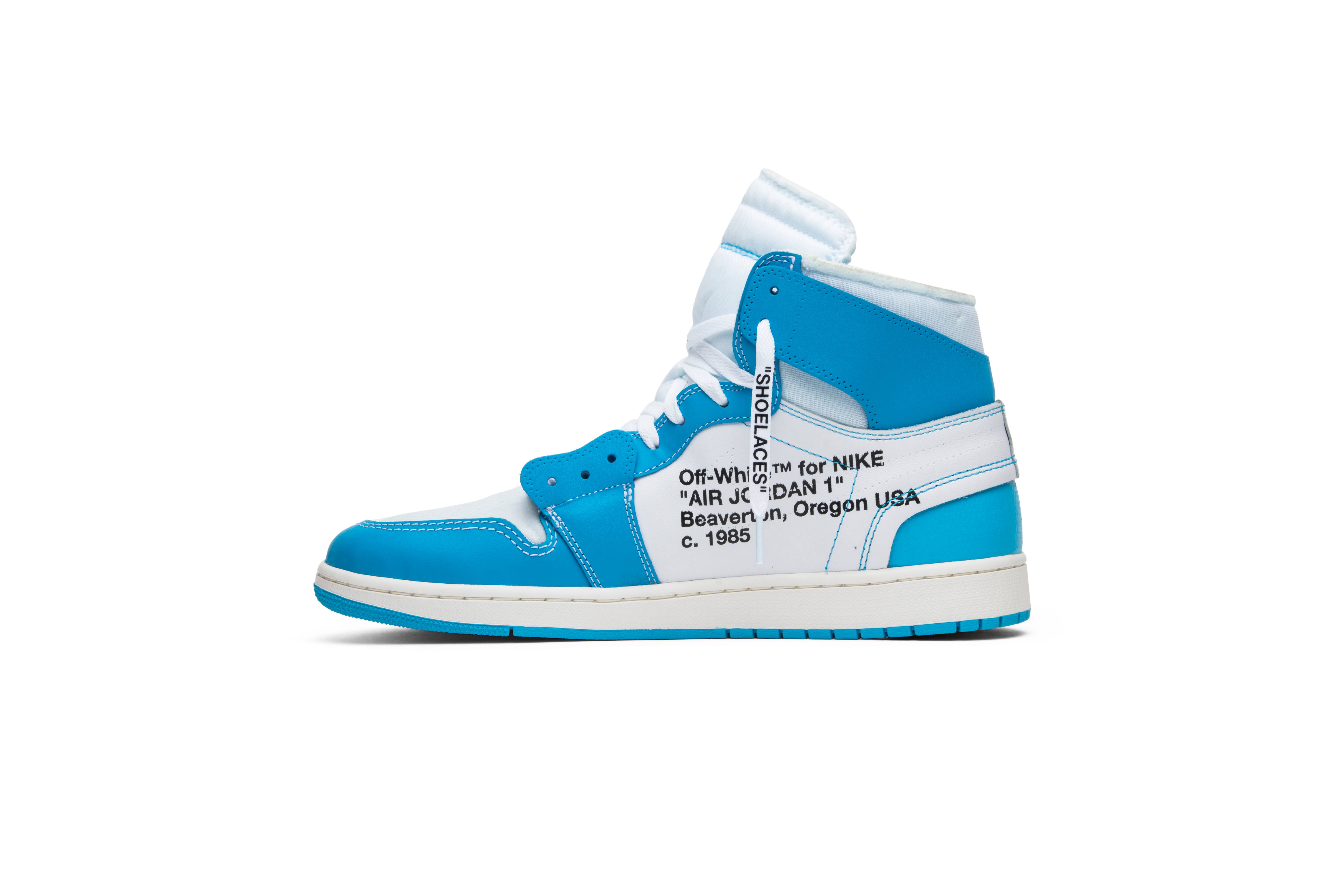 Off-White x Air Jordan 1 Retro High OG 'UNC' AQ0818-148 - Image 4