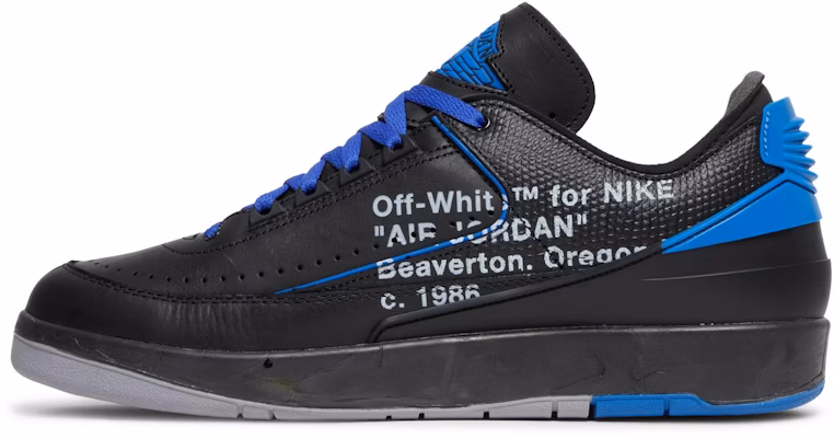 Off-White x Air Jordan 2 Retro Low SP 'Black Royal' DJ4375-004 Lookbook Off-White x Air Jordan 2 Retro Low SP 'Black Royal' DJ4375-004