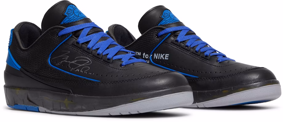 Off-White x Air Jordan 2 Retro Low SP 'Black Royal' DJ4375-004 Cheap Off-White x Air Jordan 2 Retro Low SP 'Black Royal' DJ4375-004