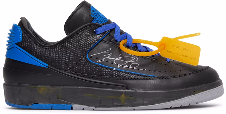 Off-White x Air Jordan 2 Retro Low SP 'Black Royal' DJ4375-004 1