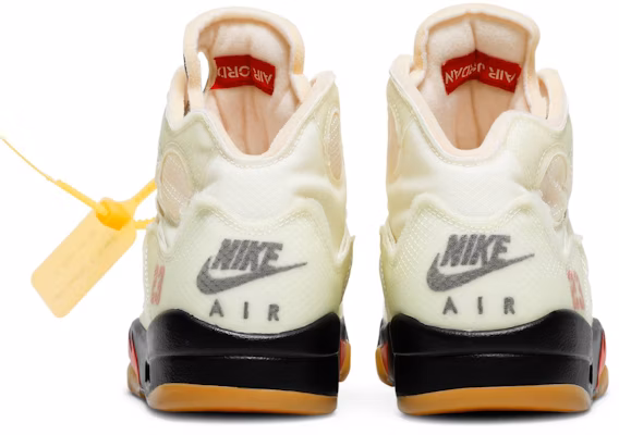 Off-White x Air Jordan 5 SP 'Sail' DH8565-100 Details for Off-White x Air Jordan 5 SP 'Sail' DH8565-100