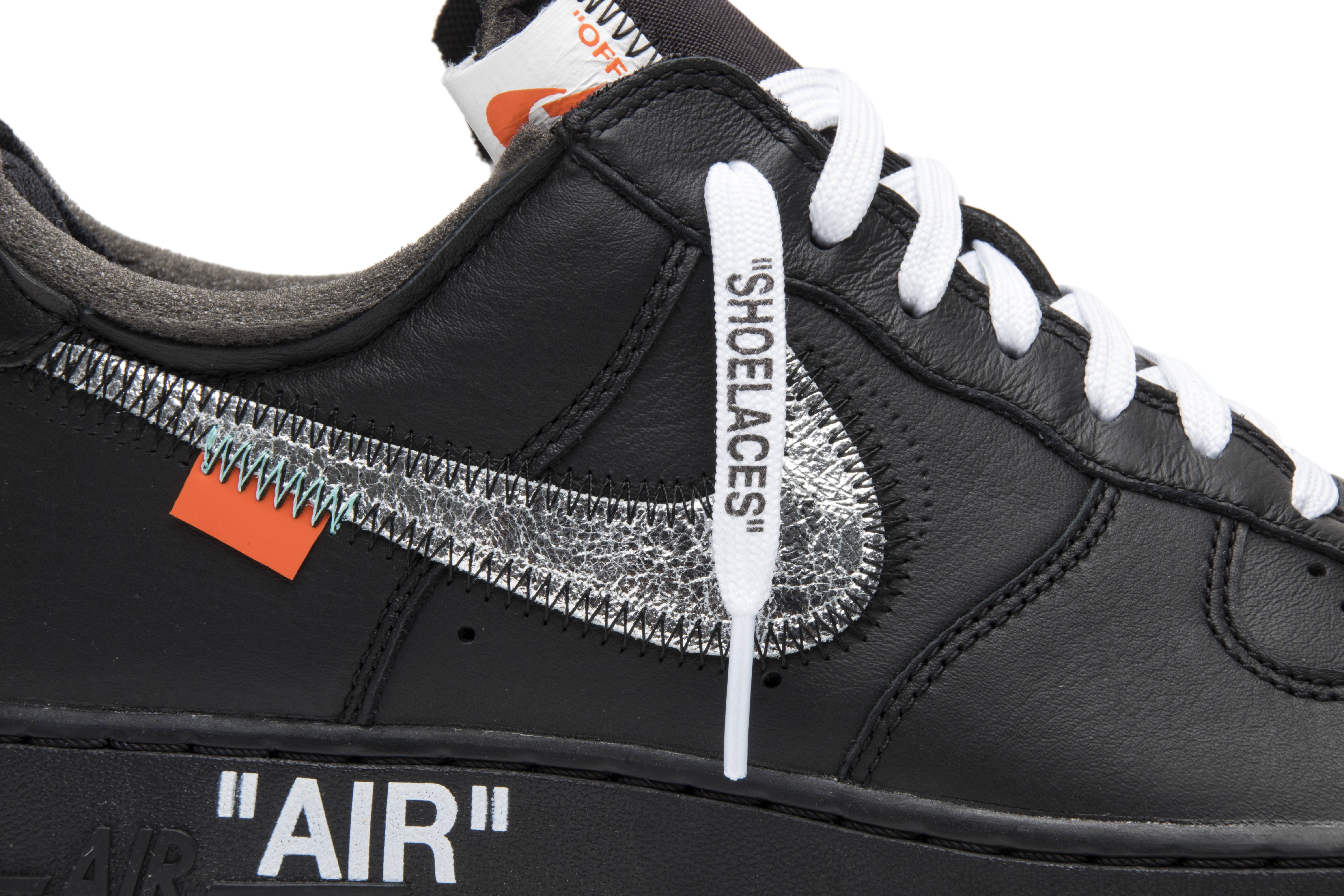 Off-White x Nike Air Force 1 Low '07 'MoMA' (No Socks) [also worn by Jay Chou] AV5210-001 - Image 2