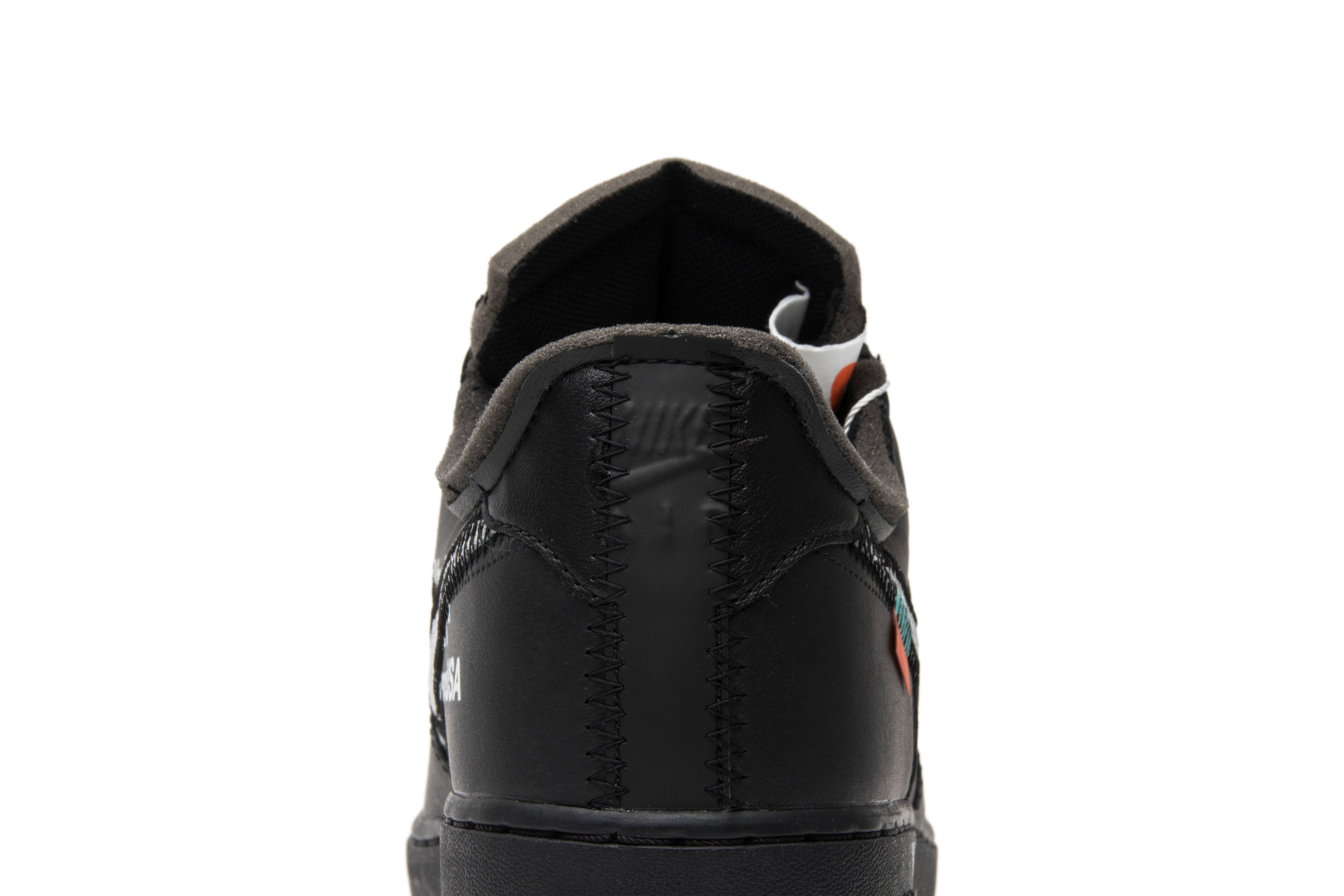 Off-White x Nike Air Force 1 Low '07 'MoMA' (No Socks) [also worn by Jay Chou] AV5210-001 - Image 7