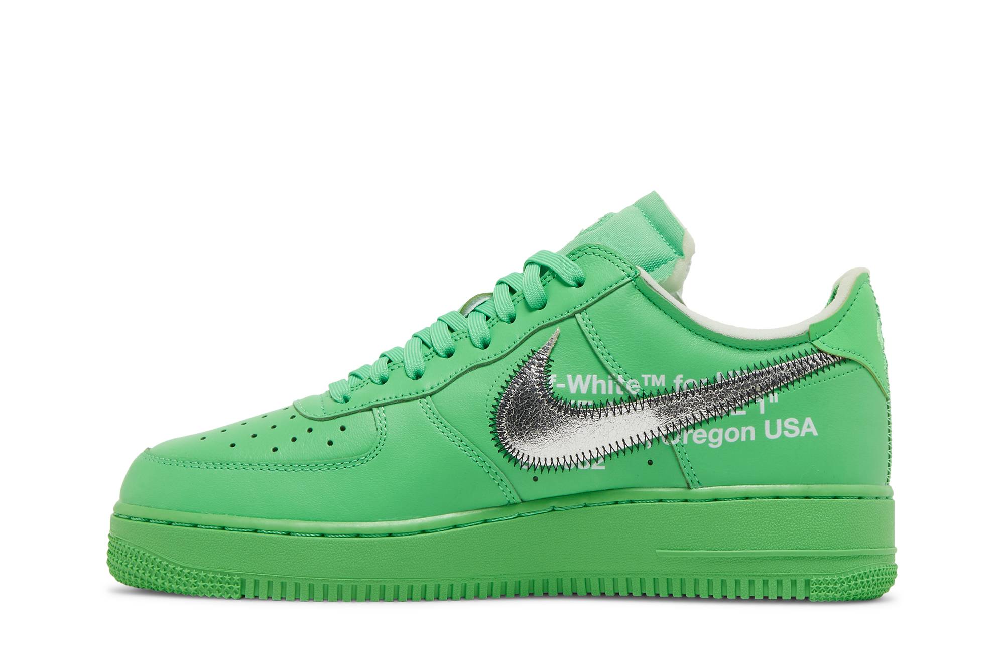 Off-White x Nike Air Force 1 Low 'Green' DX1419-300 - Image 3