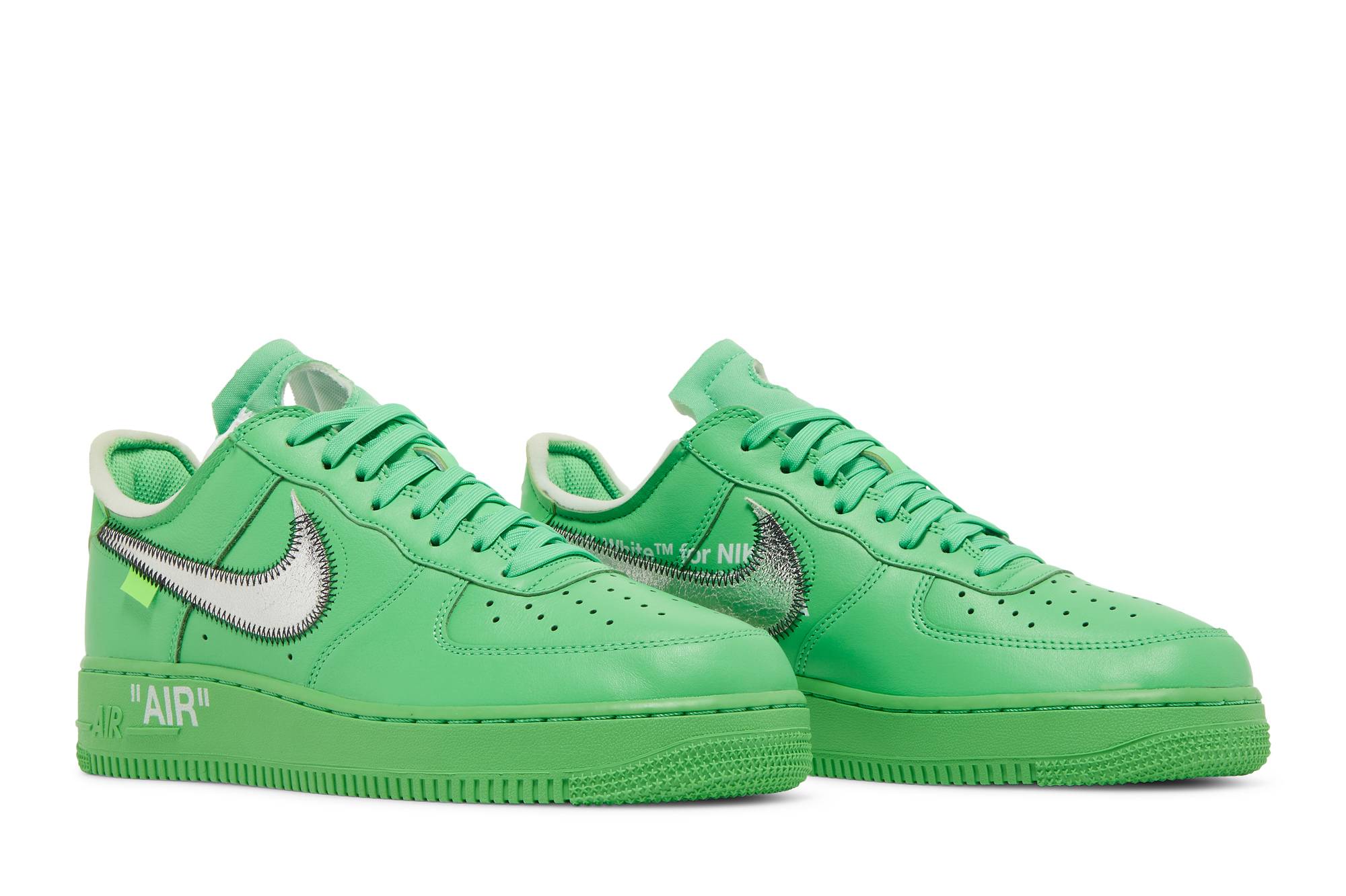 Off-White x Nike Air Force 1 Low 'Green' DX1419-300 - Image 8