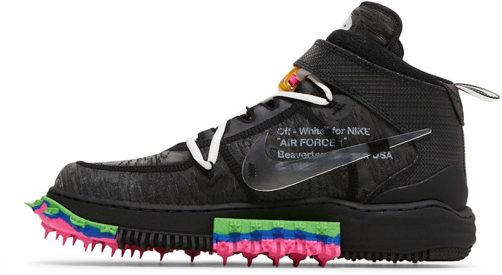 Off-White x Nike Air Force 1 Mid 'Black' DO6290-001 Lookbook Off-White x Nike Air Force 1 Mid 'Black' DO6290-001