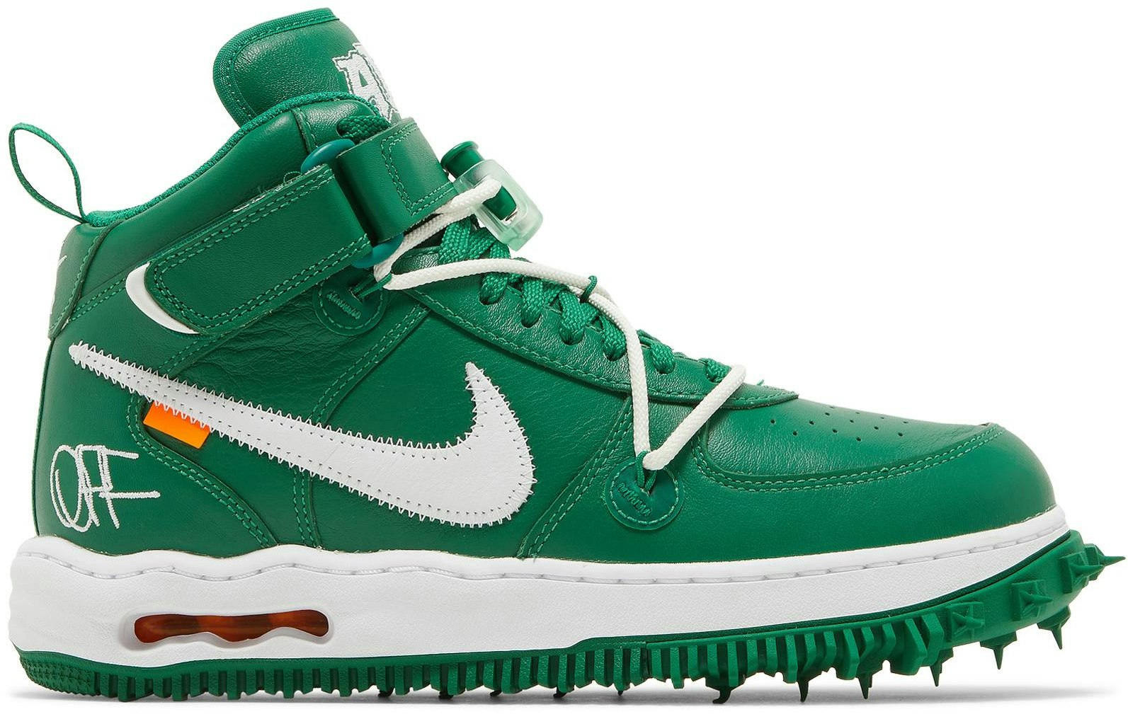 Off‑White x Nike Air Force 1 Mid 'Pine Green' DR0500‑300 - DR0500