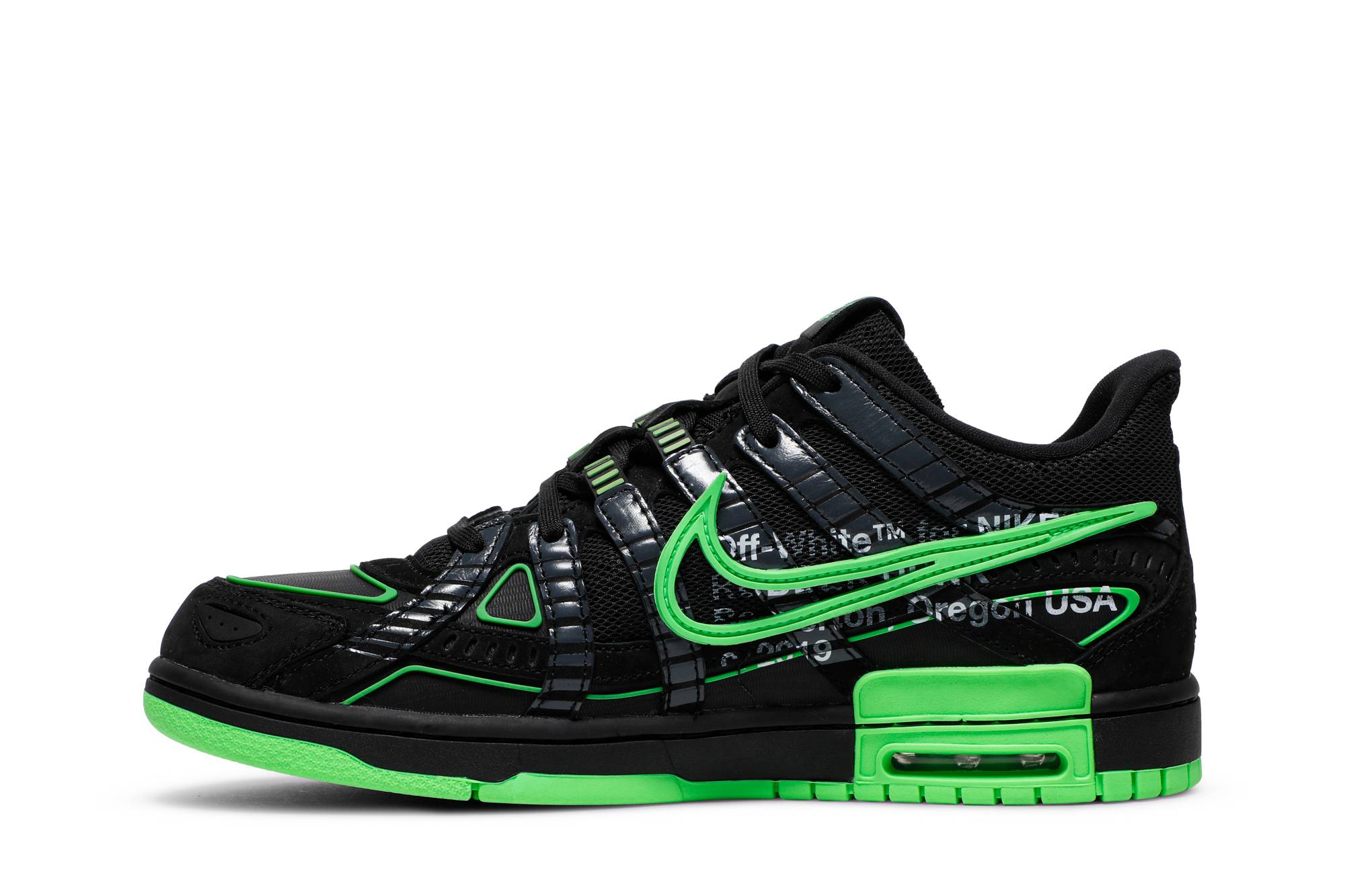 Off-White x Nike Air Rubber Dunk Green Strike CU6015-001 Nicesnk