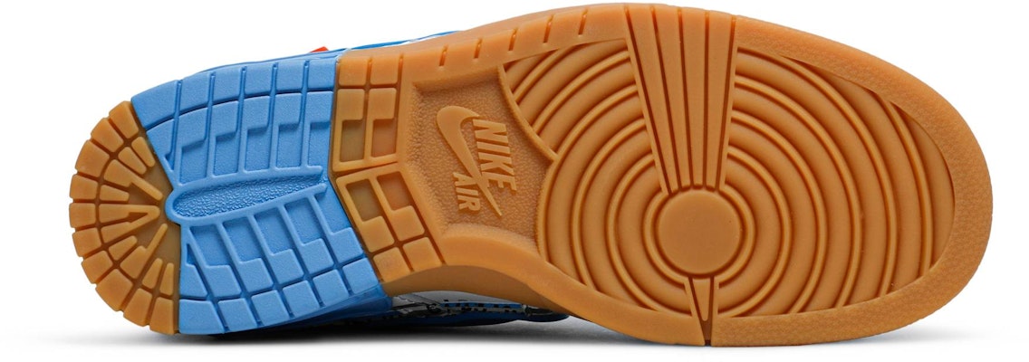 Off-White x Nike Air Rubber Dunk 'University Blue' Biru Universiti CU6015-100 Shop Off-White x Nike Air Rubber Dunk 'University Blue' Biru Universiti CU6015-100