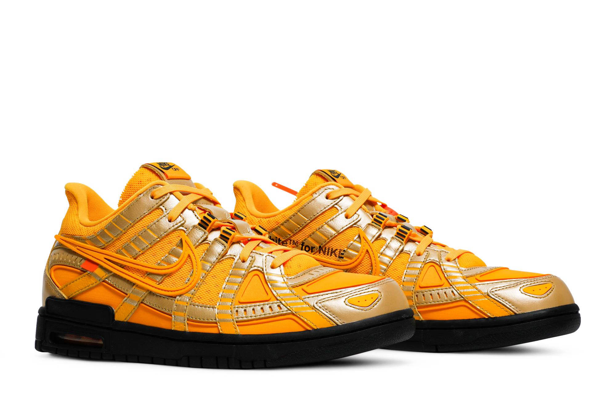 Off-White x Nike Air Rubber Dunk ‘University Gold’ [also worn by William Chan] CU6015-700