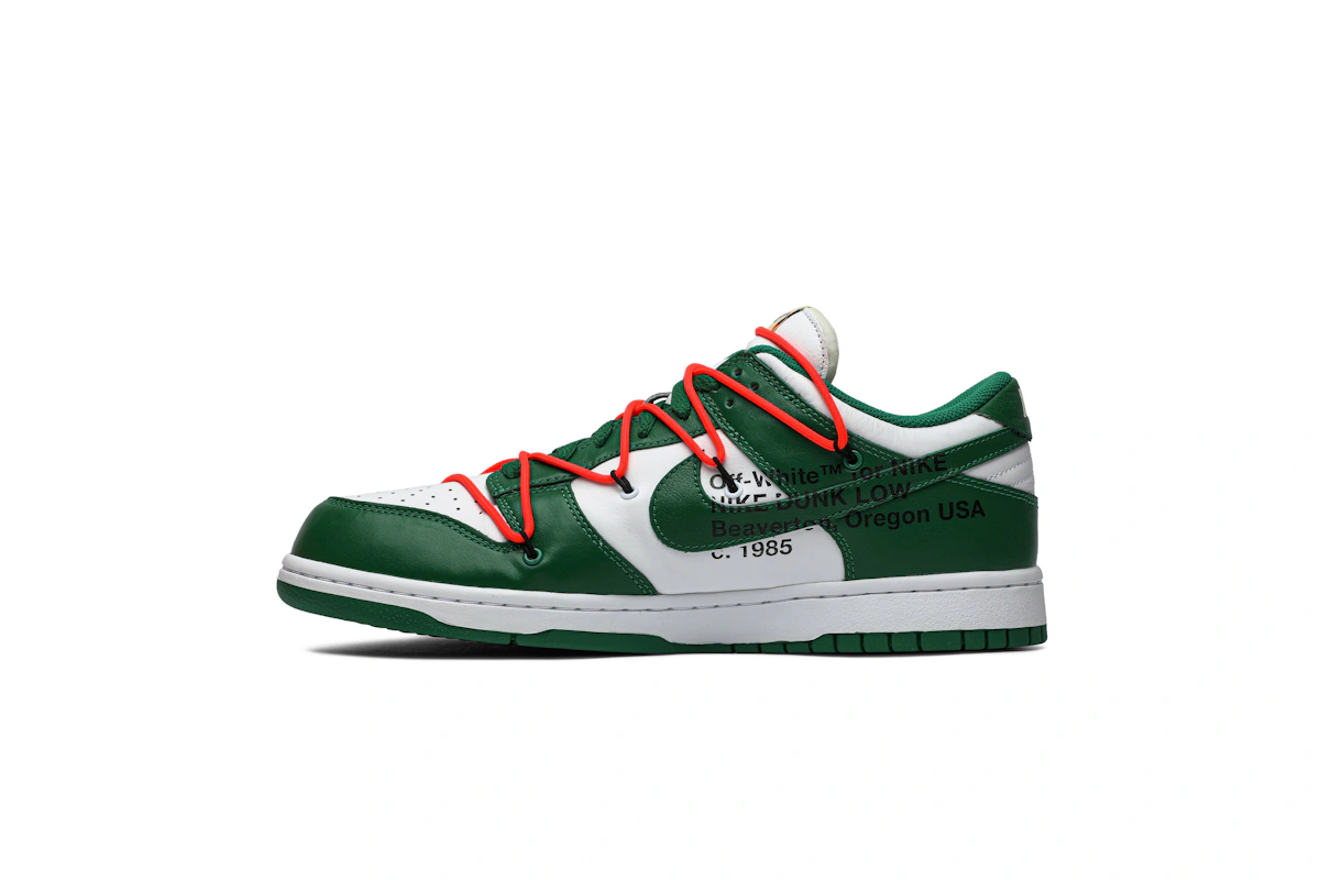 Off-White x Nike Dunk Low 'Pine Green'