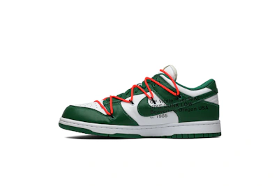 Off-White x Nike Dunk Low 'Pine Green'