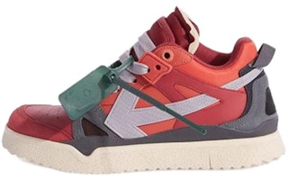 Off-White Sponge Mid-Top Sneakers 'Red Grey' OMIA234F23LEA0022506 Off-White Sponge Mid-Top Sneakers 'Red Grey' OMIA234F23LEA0022506