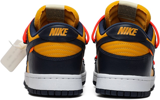 Off-White x Nike Dunk Low 'University Gold' CT0856-700 Details for Off-White x Nike Dunk Low 'University Gold' CT0856-700
