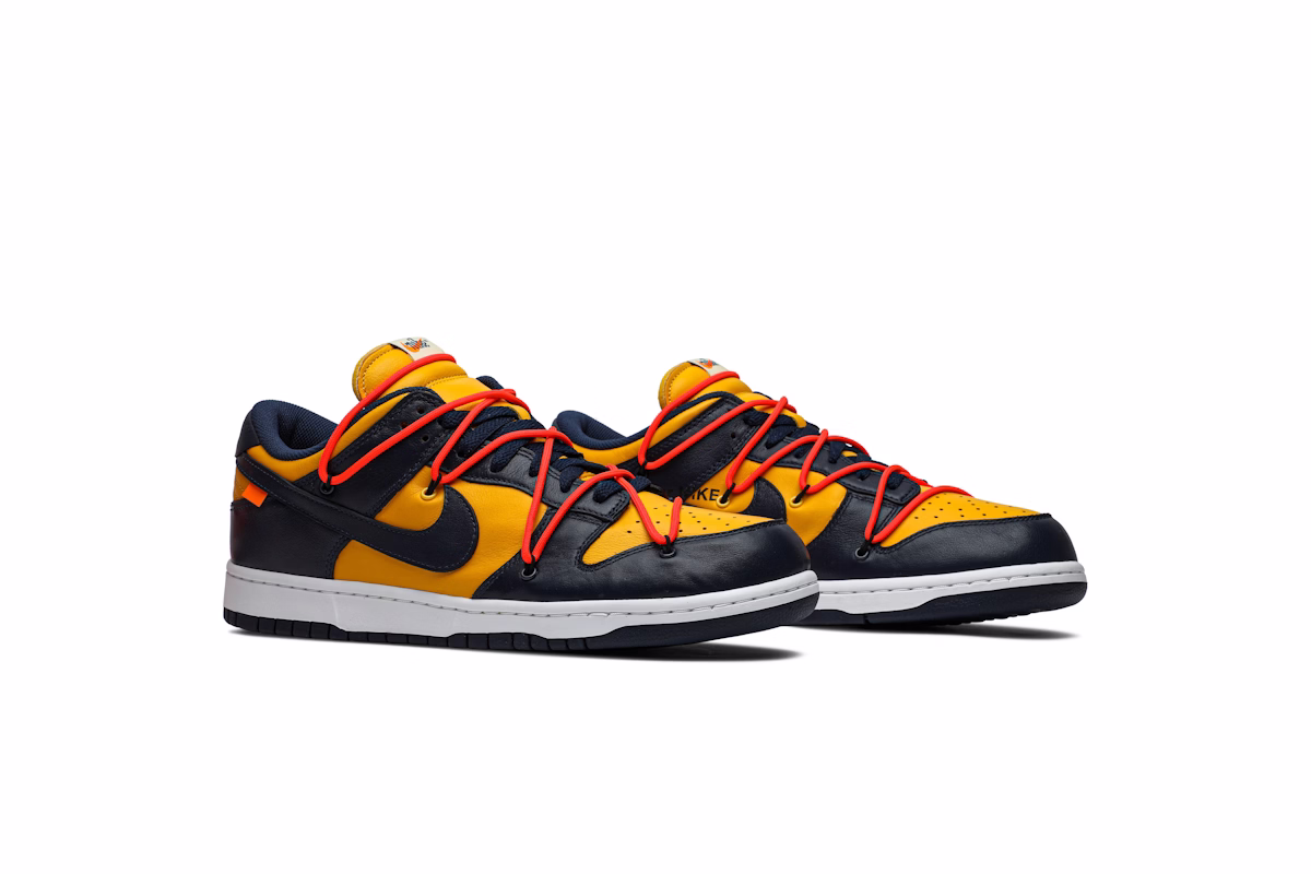 Off-White x Nike Dunk Low 'University Gold'