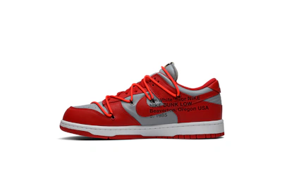 Off-White x Nike Dunk Low 'University Red'