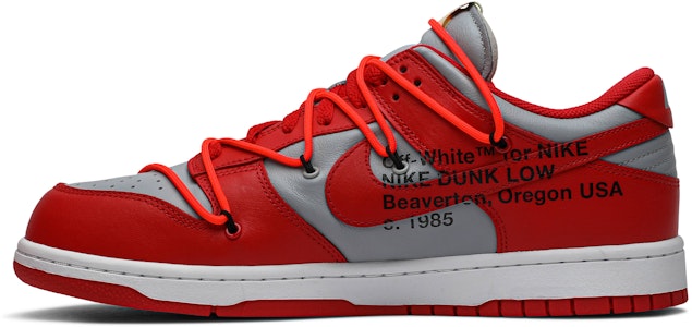 Off-White x Nike Dunk Low 'Rojo Universidad' CT0856-600 Lookbook Off-White x Nike Dunk Low 'Rojo Universidad' CT0856-600