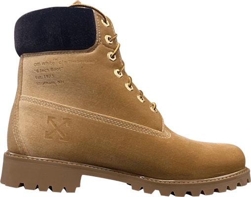 Off White x Timberland 6 Inch Textile Waterproof Boot Wheat A1Q8L Novelship