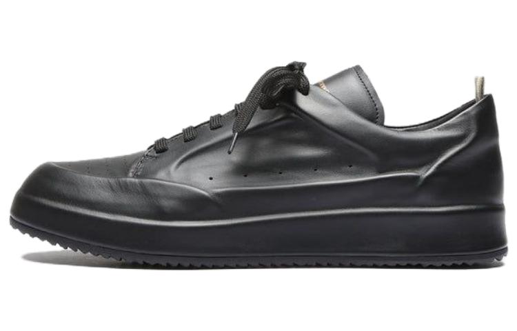 Officine Creative Ace 'Black Leather Low-Top'