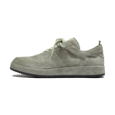 Officine Creative Ace Low 'Green Velvet Lace-Up'