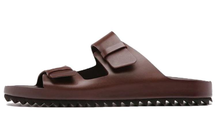Officine Creative Agorà 'Brown Toe Loop Slide'