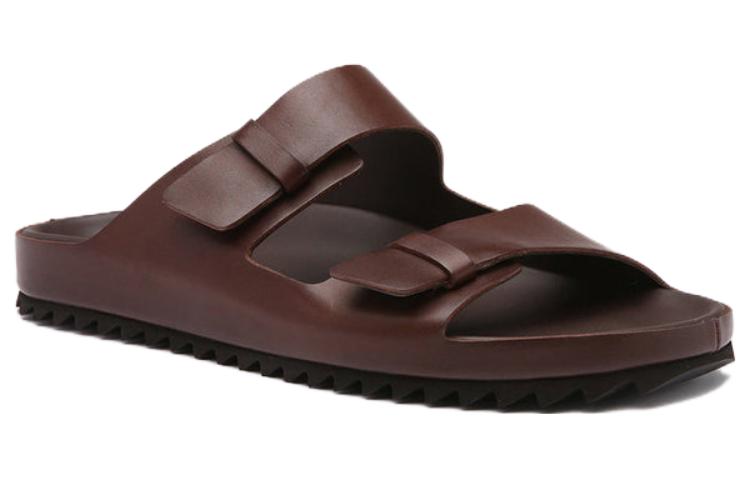 Officine Creative Agorà 'Brown Toe Loop Slide' 圖 2