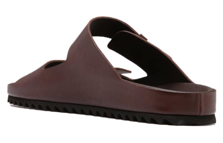 Officine Creative Agorà 'Brown Toe Loop Slide' 圖 3