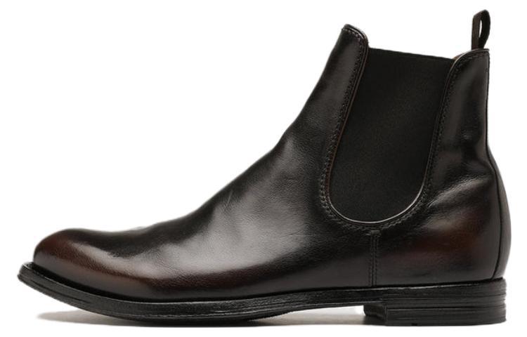 Officine Creative Anatomia 'Black Brown Leather Chelsea Boot'