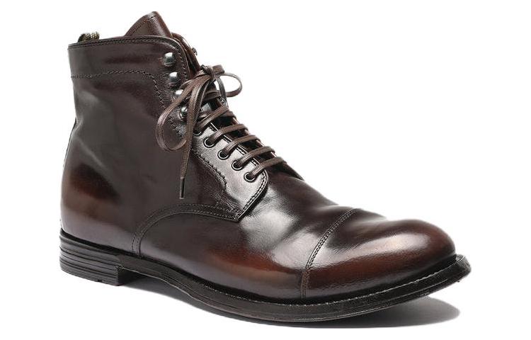 Order Officine Creative Anatomia 皮革 休閒圓頭 短靴 男款 深棕色
