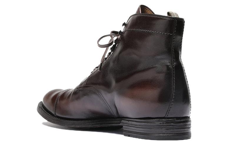 Lookbook Officine Creative Anatomia 皮革 休閒圓頭 短靴 男款 深棕色