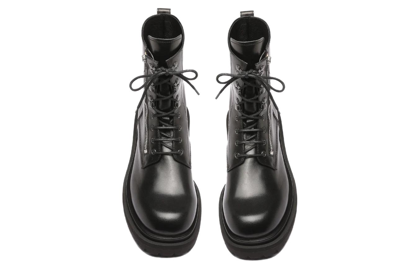 Shop Officine Creative 皮革 簡約 短靴 男款 黑色