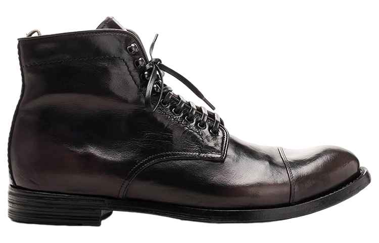 Order Boots Kulit Hitam Officine Creative Tali Depan Ankle OCANATO016BUFA9E136