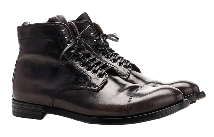 Lookbook Boots Kulit Hitam Officine Creative Tali Depan Ankle OCANATO016BUFA9E136