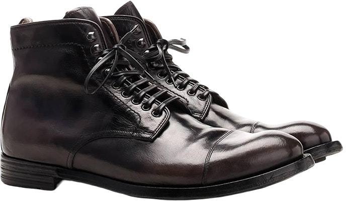 オフィチーネクリエイティブ 黒革レースアップブーツ OCANATO016BUFA9E136 Lookbook オフィチーネクリエイティブ 黒革レースアップブーツ OCANATO016BUFA9E136