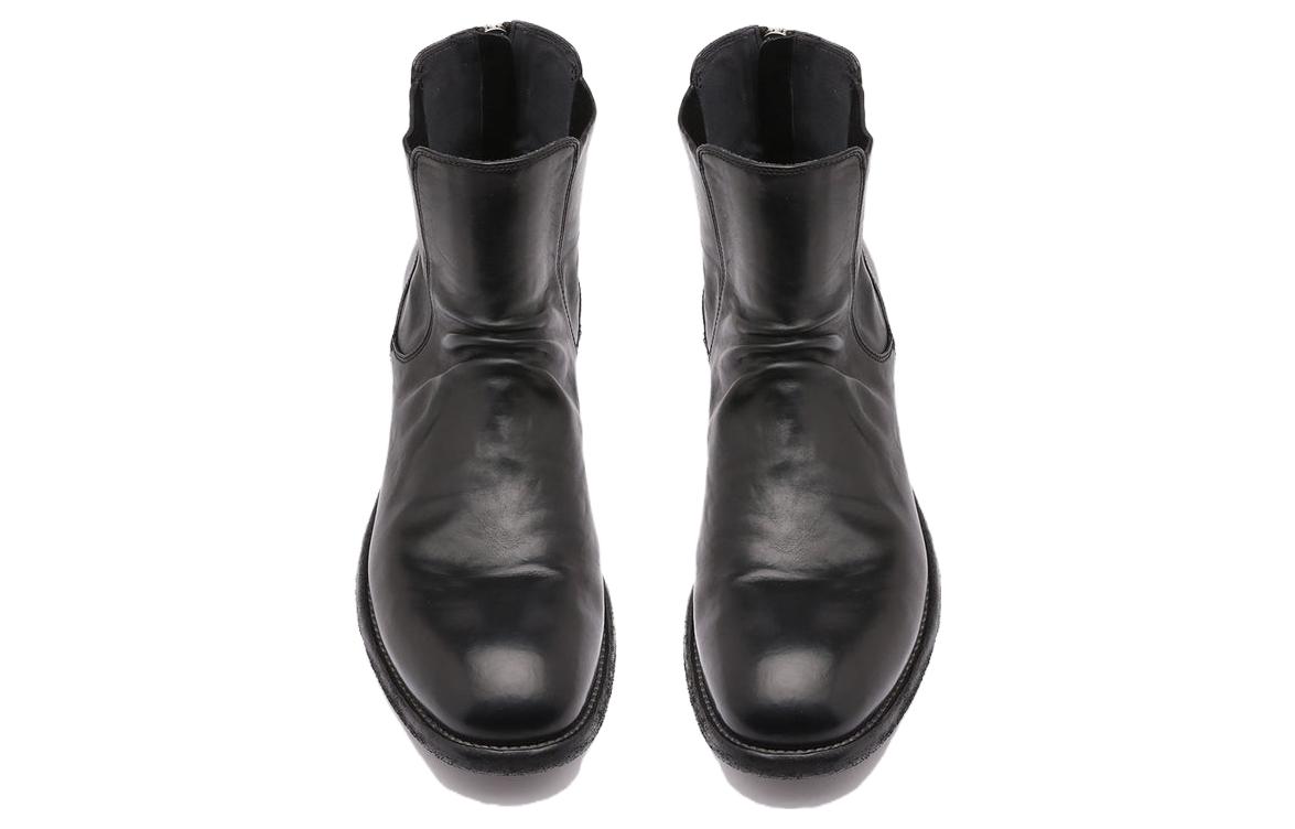Shop Officine Creative Arbus 皮革 舒適休閒 短中筒 切爾西靴 男款 黑色