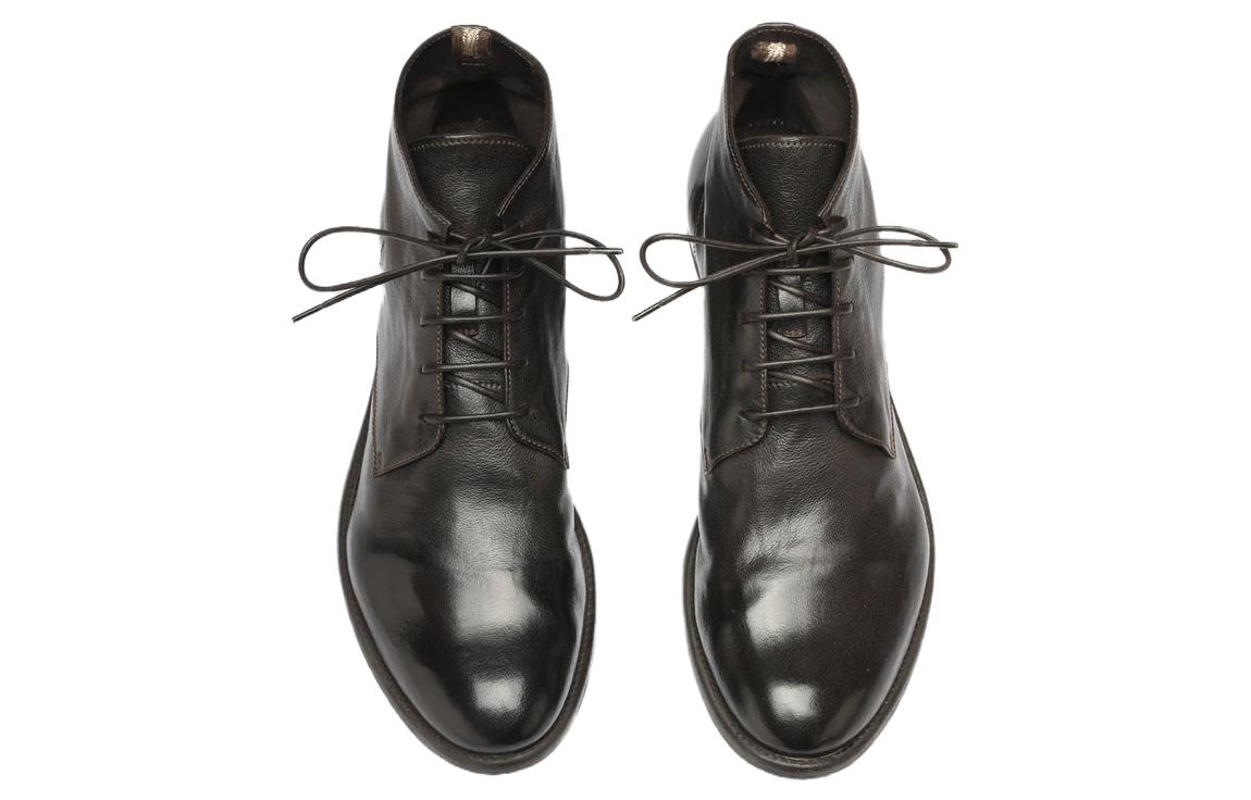 Purchase Officine Creative Arc 皮革 圓頭系帶 短靴 男款 深棕色