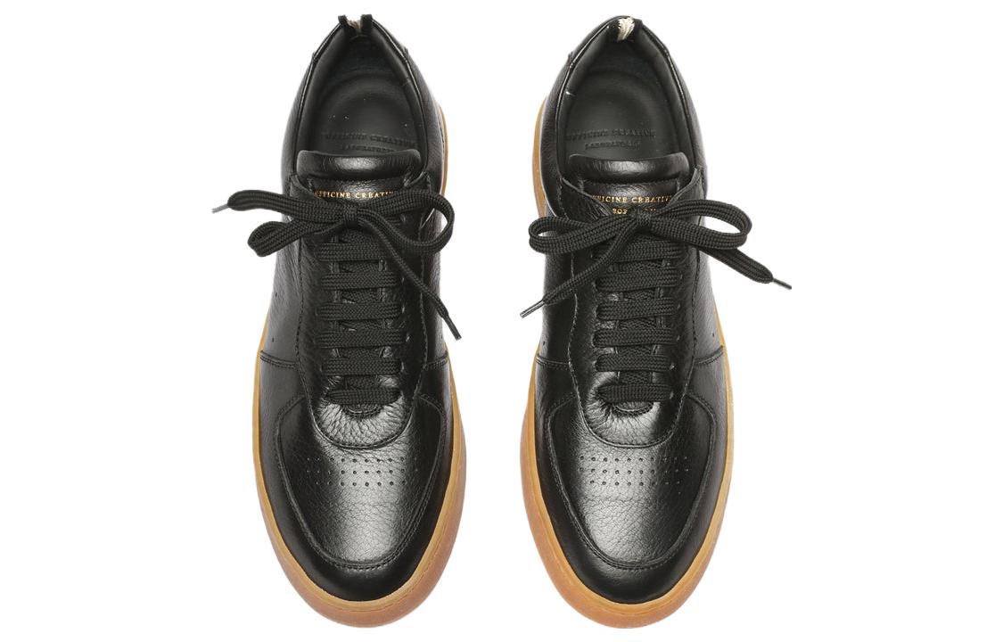 Shop Officine Creative Asset 001 皮革 時尚百搭 低幫 板鞋 男款 黑色
