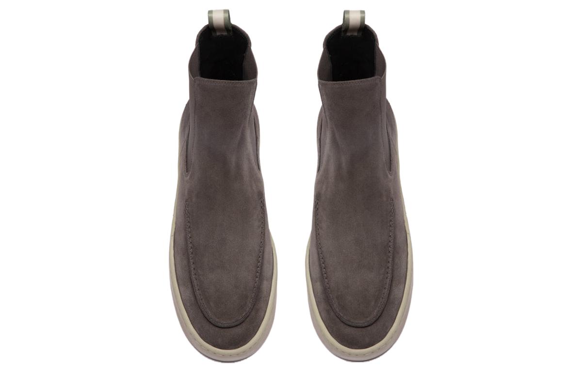 Shop Officine Creative 灰色绒面革切尔西靴 OCUBUG0003LIC23F216