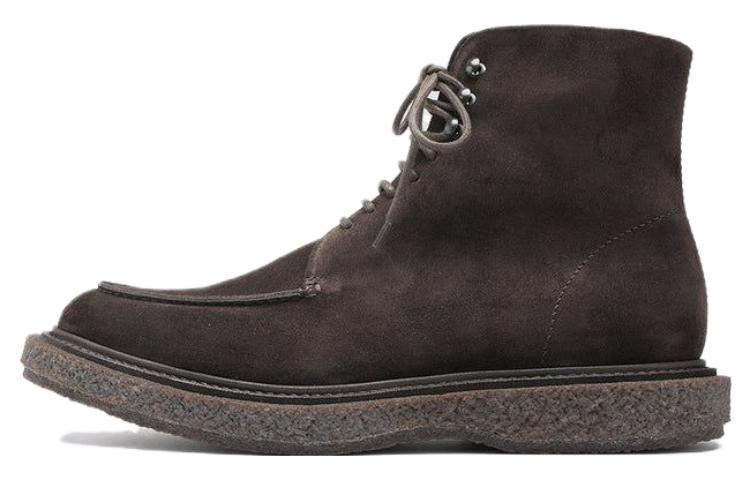 Officine Creative Bullet Ankle Boot 'Brown Suede Lace-Up Round-Toe Comfort' OCUBULL008LIC37G110