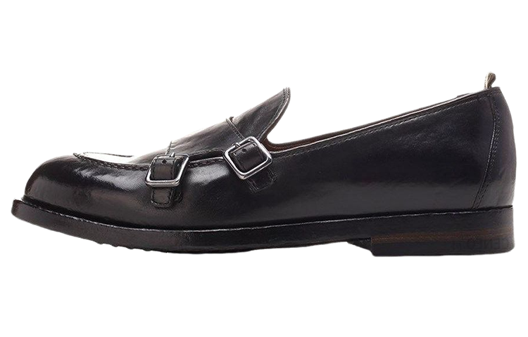 Officine Creative Casual Slip-On Loafers 'Black' OCUIVY0015AERCA1000