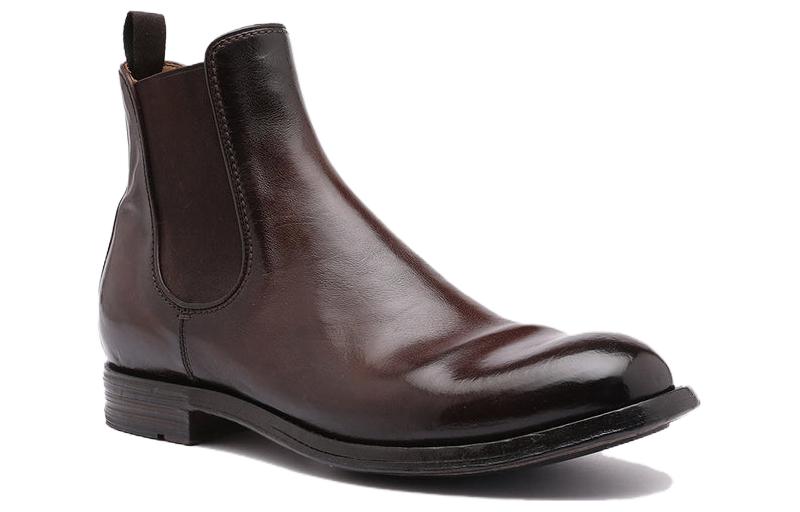 Order Officine Creative 皮革 潮流時尚 短筒 切爾西靴 男款 棕色