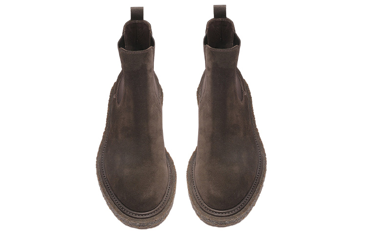Lookbook Officine Creative Chelsea Boot 'Coklat Round Toe Slip-On' OCUBULLO02L1C37G110