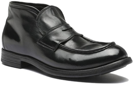 オフィチーネクリエイティブ レザー スリッポンブーツ (黒) OCUCHRO027IGNIS1000 Order オフィチーネクリエイティブ レザー スリッポンブーツ (黒) OCUCHRO027IGNIS1000