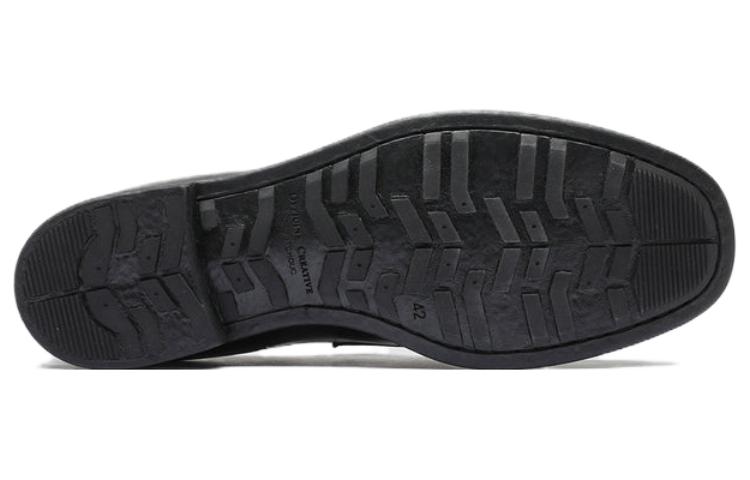 Purchase オフィチーネクリエイティブ レザー スリッポンブーツ (黒) OCUCHRO027IGNIS1000