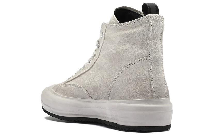 Lookbook Officine Creative 皮革 時尚圓頭 高幫 板鞋 男款 灰色